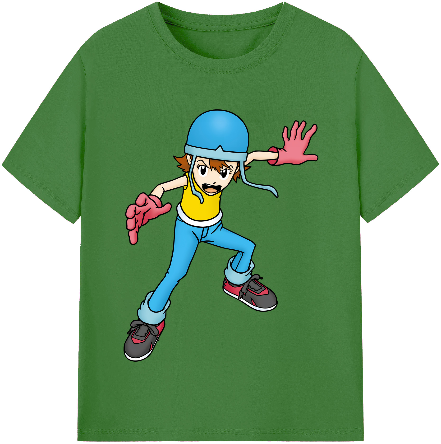 （画像用） Digimon デジタルモンスター/デジモン レディースカジュアルプリントTシャツ（綿100％）